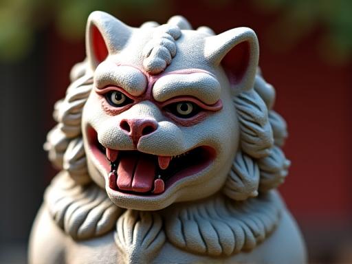 沖縄の伝統的なシーサー像